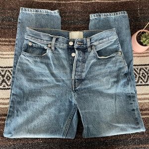 Everlane The 90's Cheeky Jean Vintage Sunbleached Blue